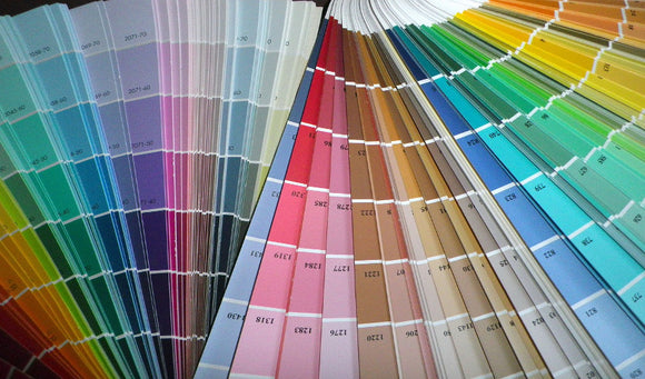 Color samples for interior paint