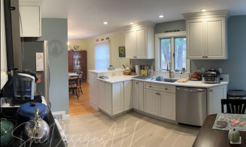 After image of a modular kitchen remodeling done by Howe Lumber in East Brookfield, MA