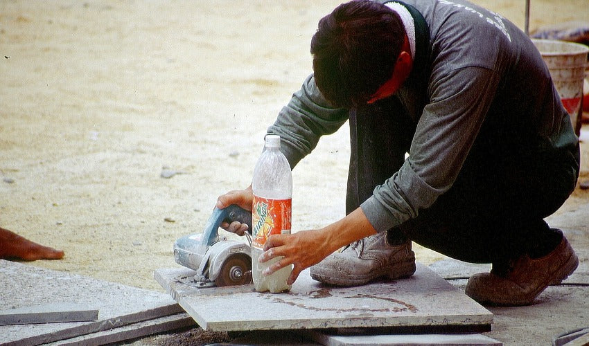 Cutting Angles With A Tile Saw