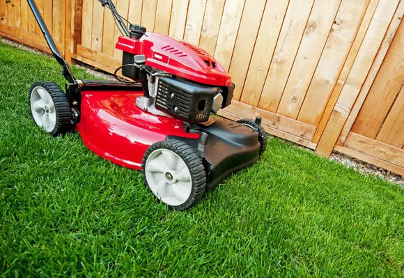 Lawnmower in need of routine maintenance in MA.